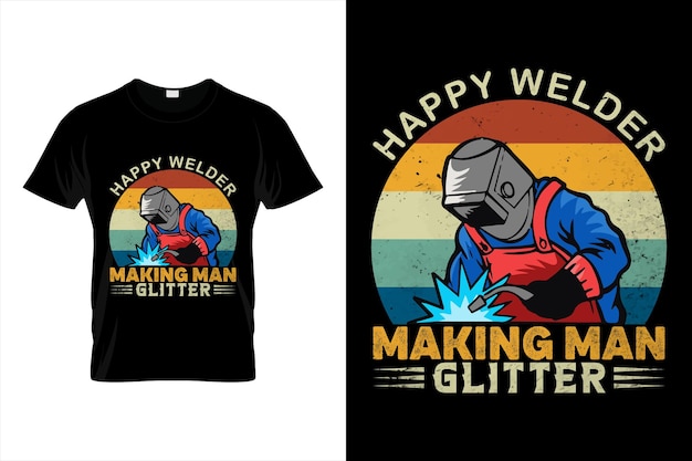 Welder Tshirt Design welder vector Welder Fill