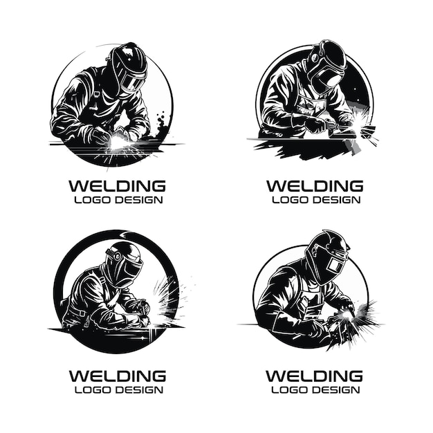 Welding vector logo design