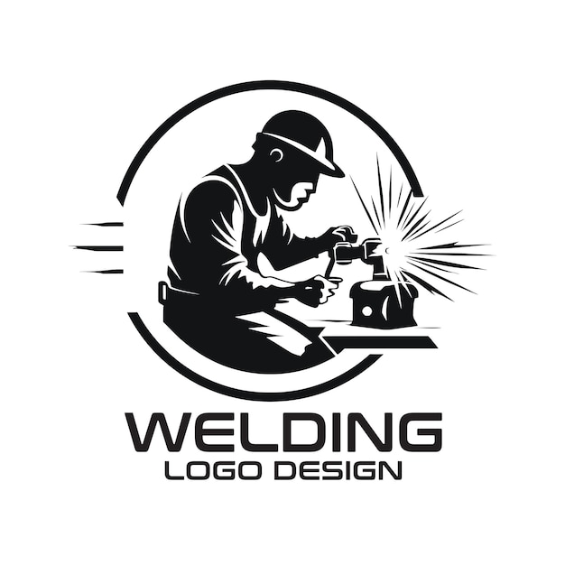 Welding vector logo design