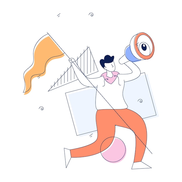 A well-designed flat illustration of fitness