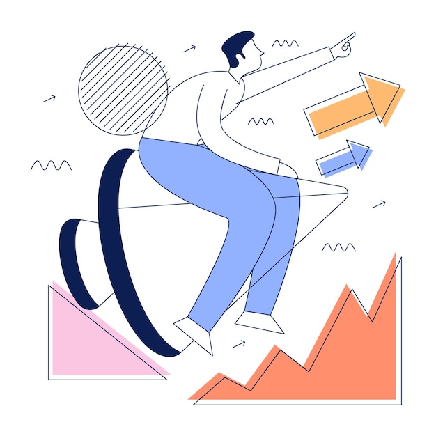 A well-designed flat illustration of fitness