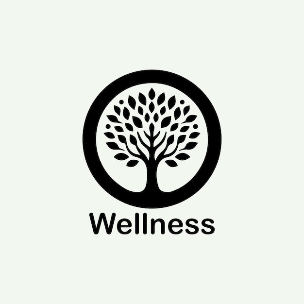 wellness logo design concept