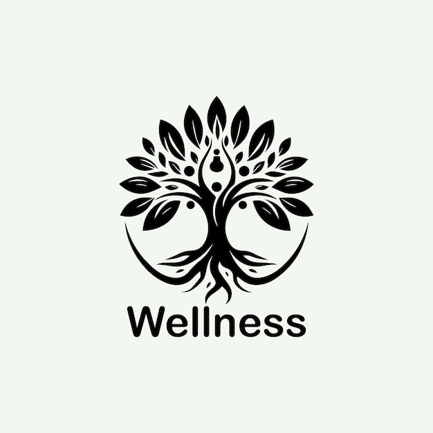 wellness logo design concept