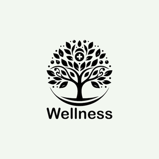 wellness logo design concept