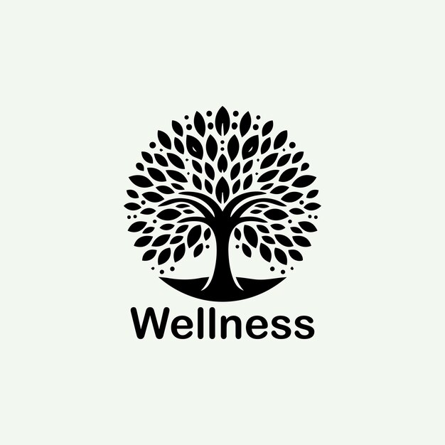 wellness logo design concept