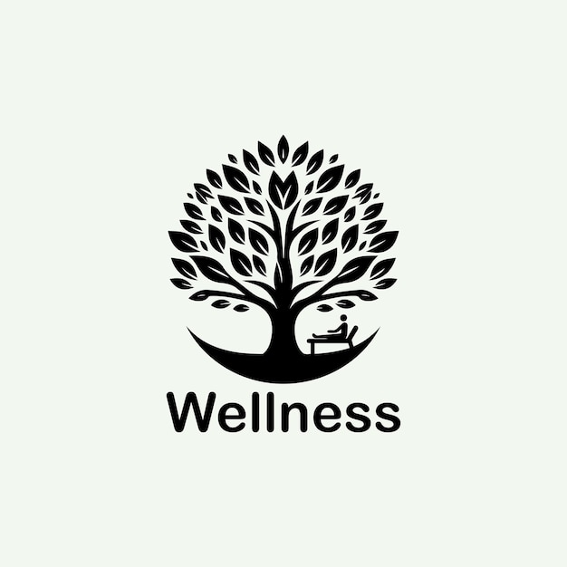 wellness logo design concept