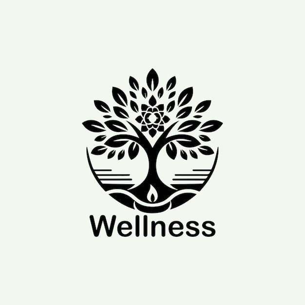 wellness logo design concept