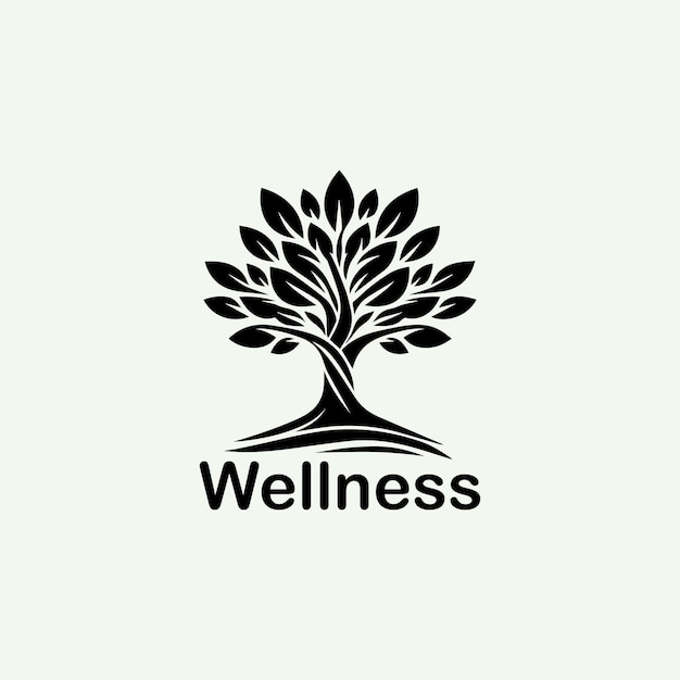 wellness logo design concept