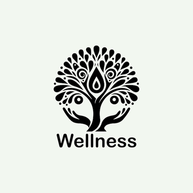 wellness logo design concept