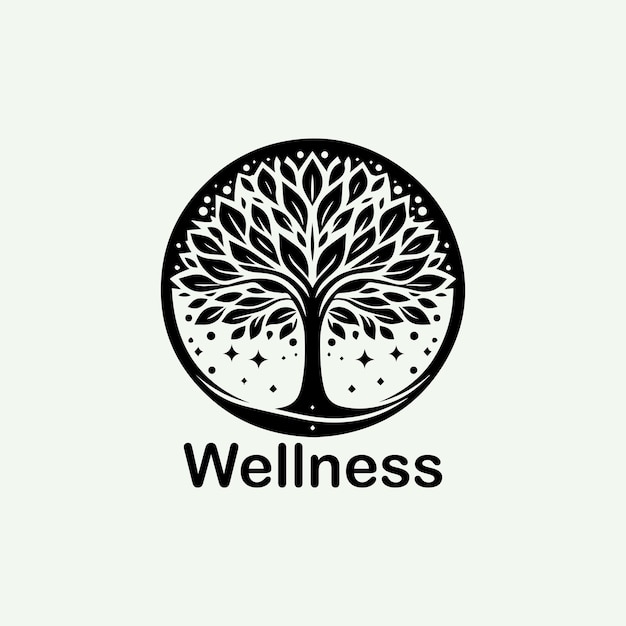 wellness logo design concept