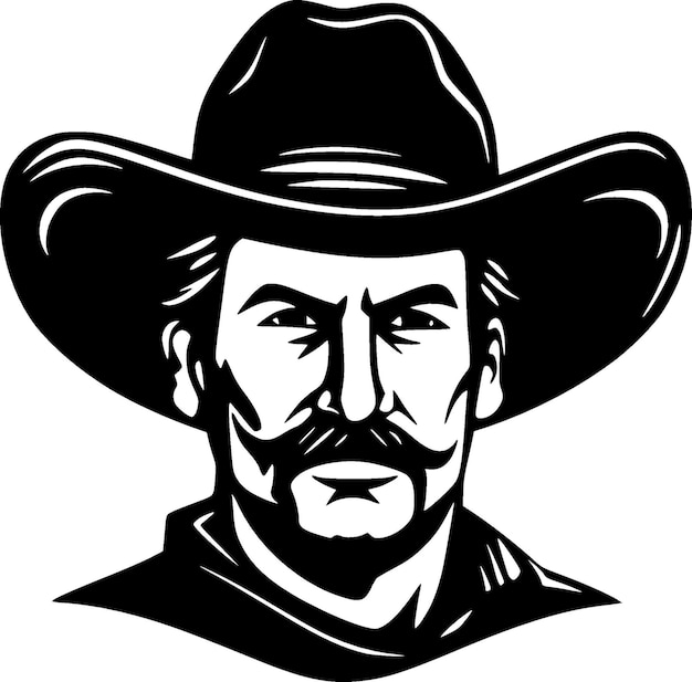 Western High Quality Vector Logo Vector illustration ideal for Tshirt graphic