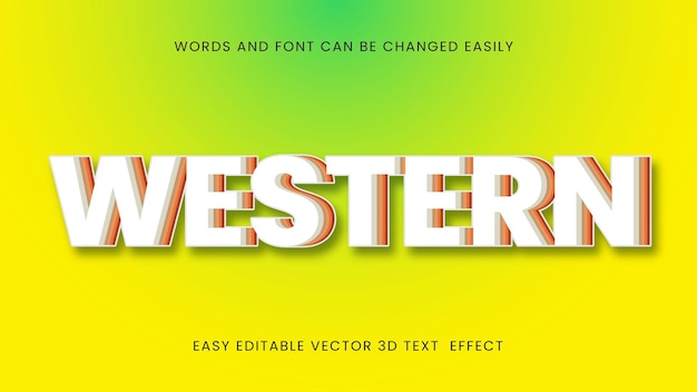 western text style