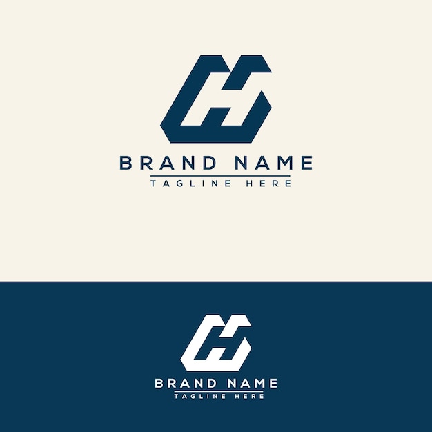 WH logo Design Template Vector Graphic Branding Element.