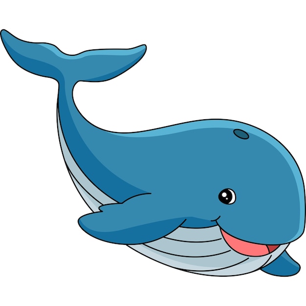 Whale Cartoon Colored Clip art Illustration