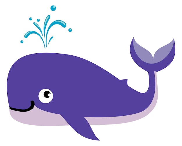 Whale icon Ocean animal Cartoon wild fauna