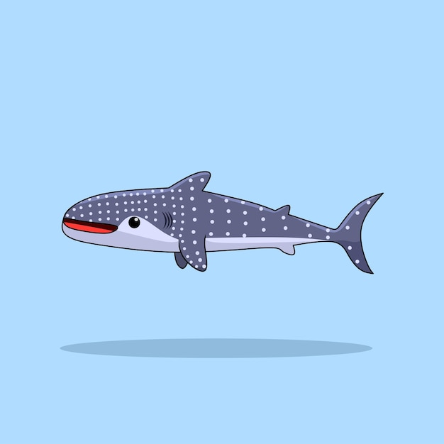 Whale shark cartoon