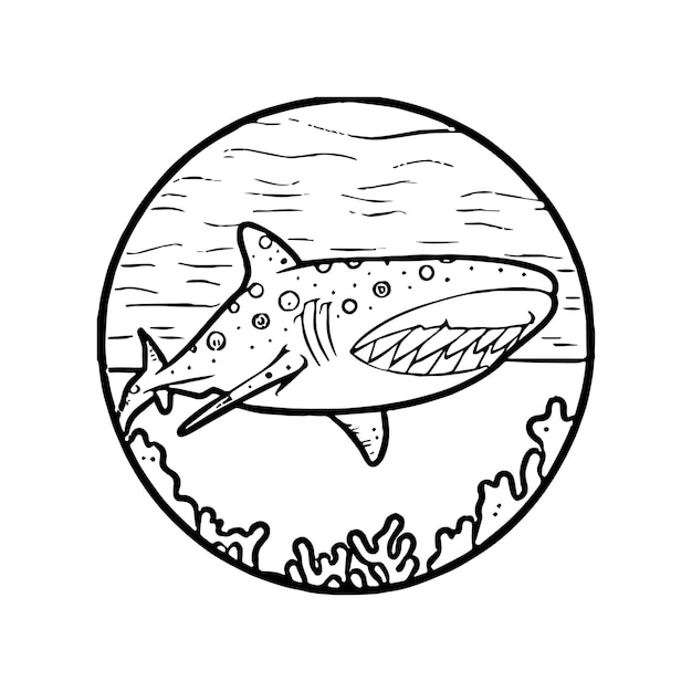 Whale Shark coloring pages Whale Shark outline for coloring book