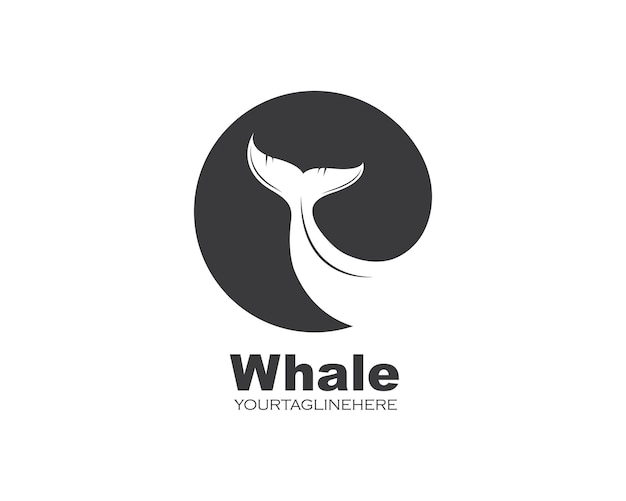 Whale tail icon vector illustration design