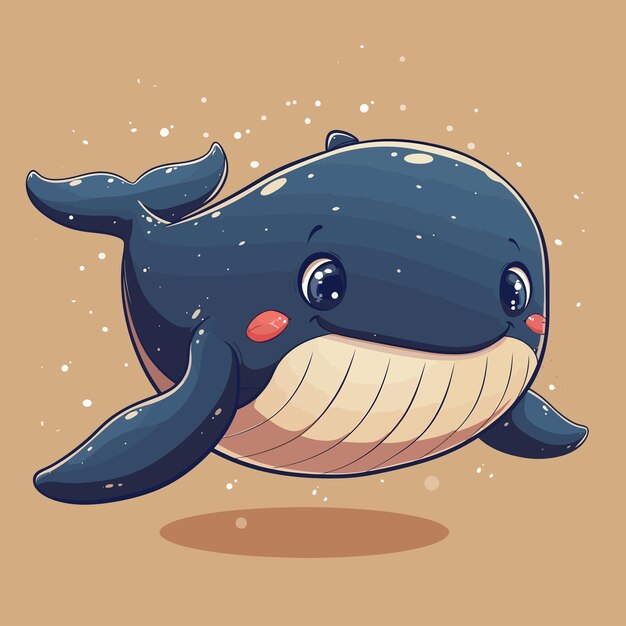 Whale vector cute