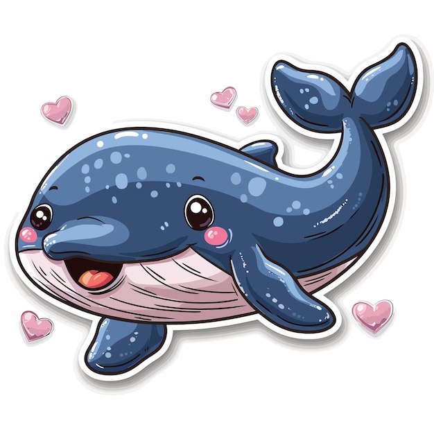 Whale vector cute