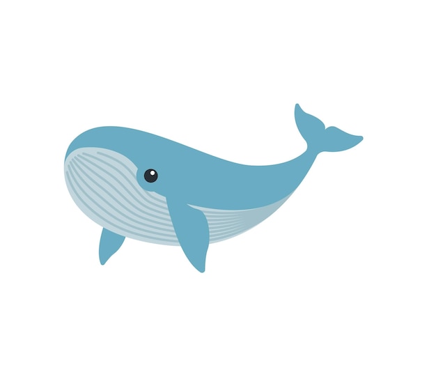 Whale vector isolated icon. Emoji illustration. Whale vector emoticon