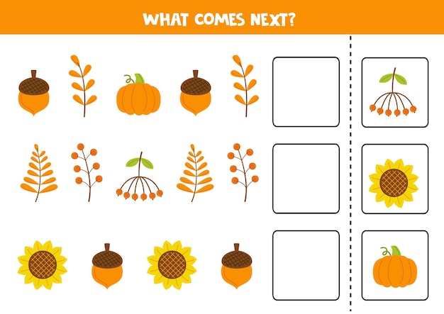 What comes next game with autumn elements