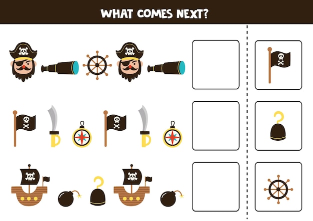 What comes next game with cute pirate elements