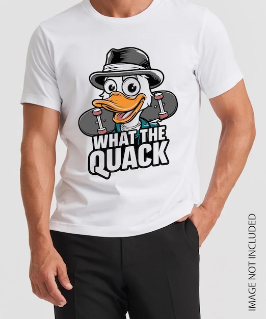 What the quack funny duck T Shirt Design