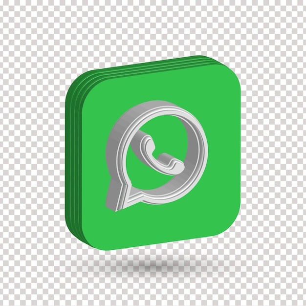 Vector whatsapp 3d vector icon for ui design premium