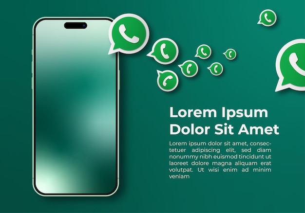 Vector whatsapp mobile phone