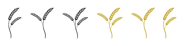 Wheat Ear vector icon Wheat Ear logo Grain icon Agriculture symbol