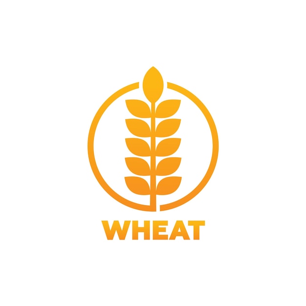 Wheat Logo Template Design Vector, Emblem, Design Concept, Creative Symbol, Icon