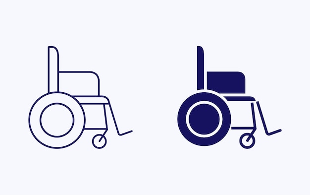 wheel chair vector illustration icon