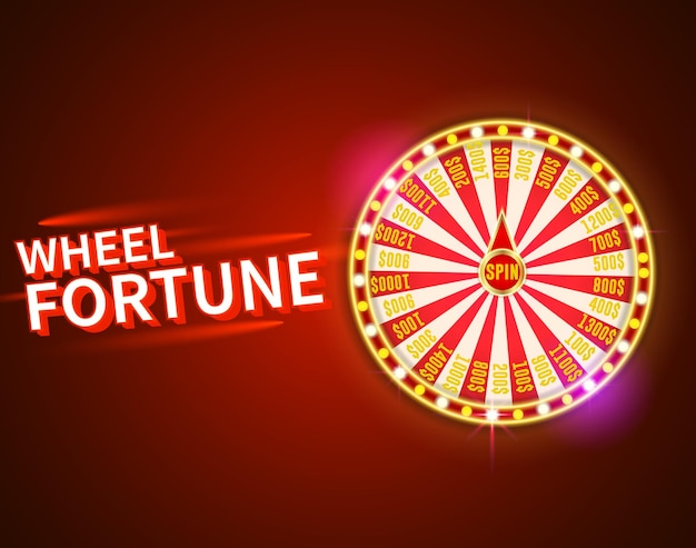 Wheel Fortune with Beautiful Shiny Neon