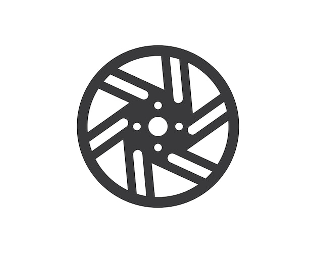 Wheel icon logo illustration vector template