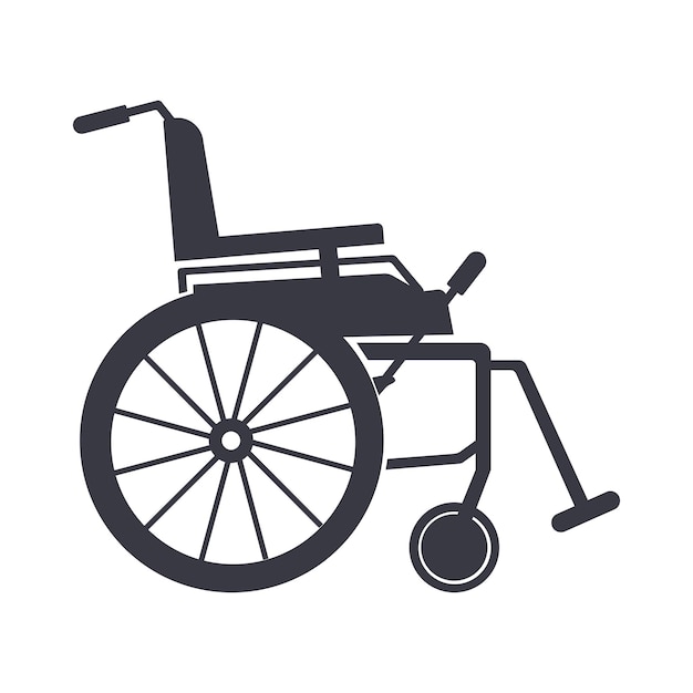 Wheelchair are isolated on a white background.