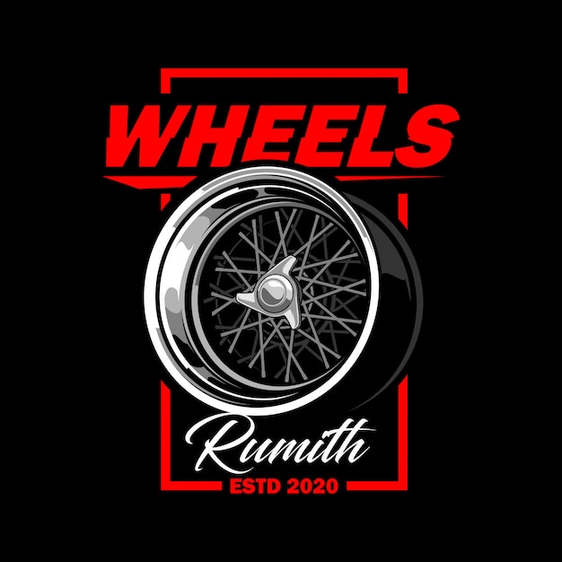 Wheels vector illustration