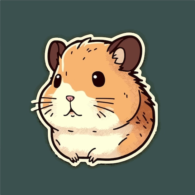 Whimsical image of a hamster with a magical theme