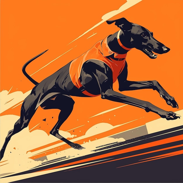 Whippet Racing on a Track