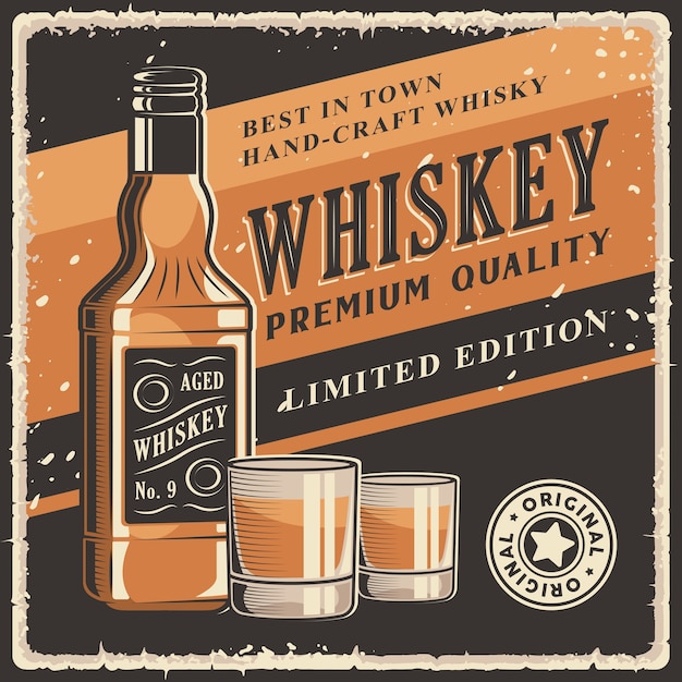 Whiskey Retro Vintage Signage