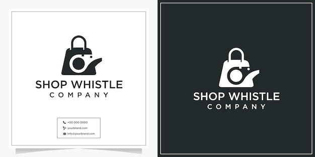 Whistle shop marketing logo design