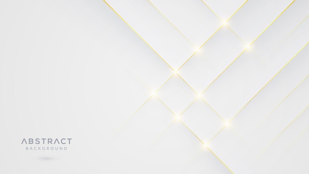 White abstract background with golden lines