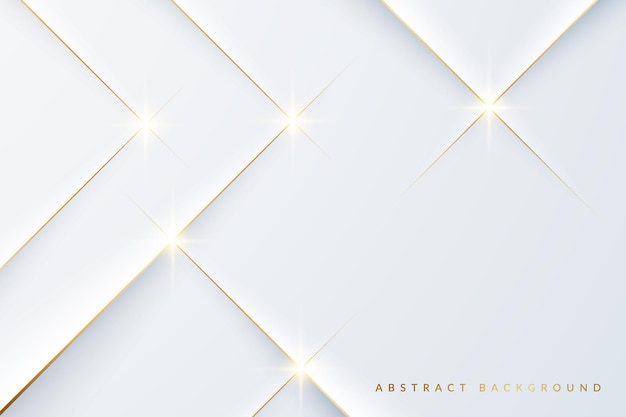 White abstract background with golden lines