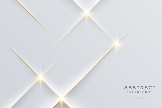 White abstract background with golden lines