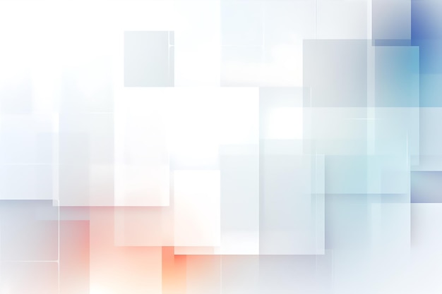 White Abstract Background with Squares