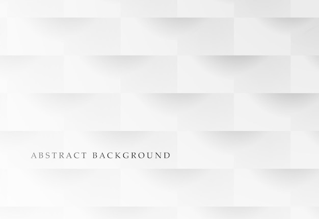 White abstract vector background Paper 3d geometric mosaic texture Poster presentation template