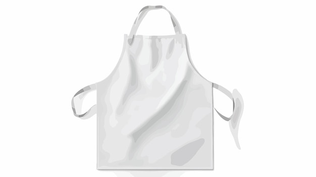 Vector a white apron with a white apron on it