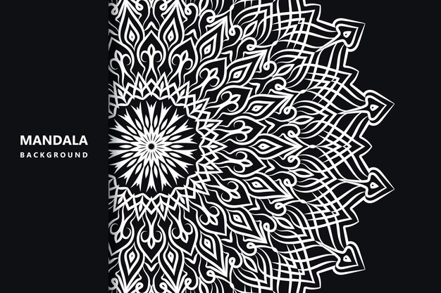 white arabic background  Vector mandala