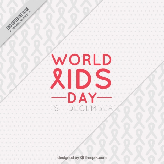 Vector white background of ribbons world aids day 