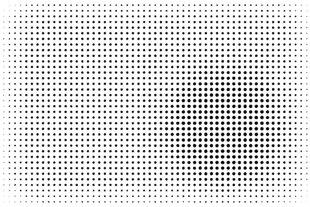 a white background with a black and white pattern of dots